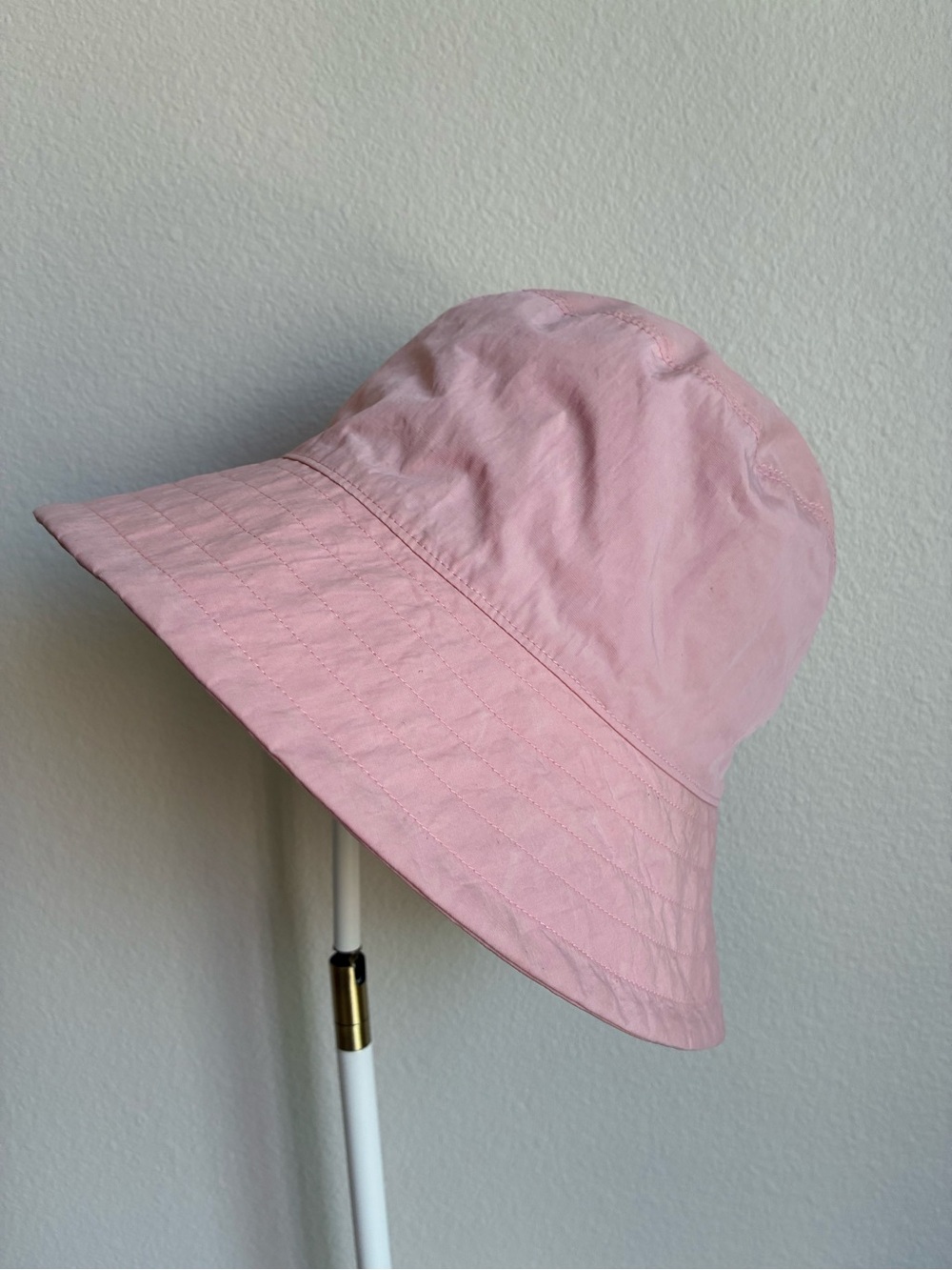 COS XS/S Pale Pink Quilted Brim Bucket Hat